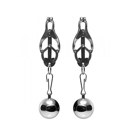 Pinze per capezzoli Deviant Monarch Weighted Nipple Clamps - Sadoma...