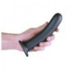 Dildo vaginale con ventosa Smooth G-Spot Dildo 7'' / 17 cm Gun Metal