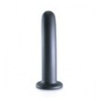 Dildo vaginale con ventosa Smooth G-Spot Dildo 7'' / 17 cm Gun Metal