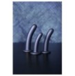 Dildo vaginale con ventosa Smooth G-Spot Dildo 7'' / 17 cm Gun Metal