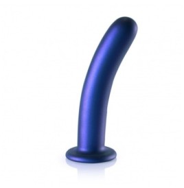 Dildo vaginale con ventosa Smooth G-Spot Dildo 7'' / 17 cm Metallic...