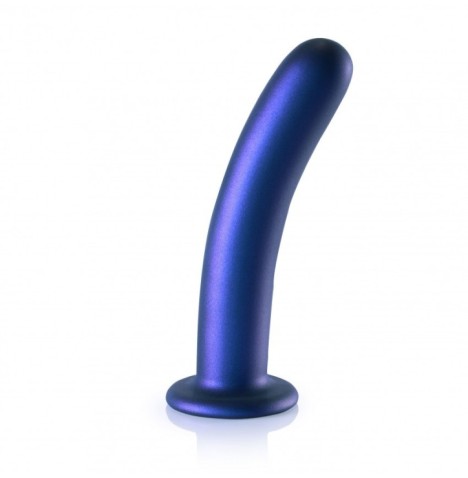 Dildo vaginale con ventosa Smooth G-Spot Dildo 7'' / 17 cm Metallic...