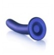 Dildo vaginale con ventosa Smooth G-Spot Dildo 7'' / 17 cm Metallic Blue