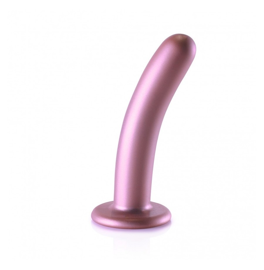 Dildo vaginale con ventosa Smooth G-Spot Dildo 6'' / 14,5 cm Rose Gold