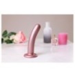 Dildo vaginale con ventosa Smooth G-Spot Dildo 6'' / 14,5 cm Rose Gold