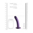 Dildo vaginale con ventosa Smooth G-Spot Dildo 6'' / 14,5 cm Metallic Purple