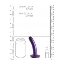 Dildo vaginale con ventosa Smooth G-Spot Dildo 5'' / 12 cm Metallic...