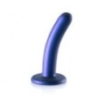 Dildo vaginale con ventosa Smooth G-Spot Dildo 5'' / 12 cm metallic blue