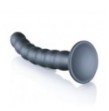 Dildo vaginale con ventosa a sfere Beaded G-Spot Dildo 8'' / 20,5 cm Gun Metal