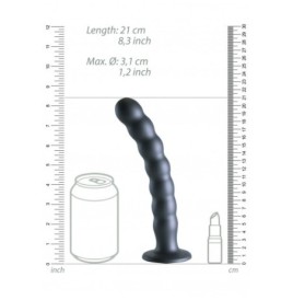 Dildo vaginale con ventosa a sfere Beaded G-Spot Dildo 8'' / 20,5 c...