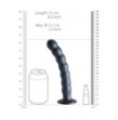 Dildo vaginale con ventosa a sfere Beaded G-Spot Dildo 8'' / 20,5 cm Gun Metal