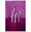 Dildo vaginale con ventosa a sfere Beaded G-Spot Dildo 6,5'' / 16,5 cm Rose Gold