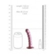 Dildo vaginale con ventosa a sfere Beaded G-Spot Dildo 5'' / 13 cm Rose Gold