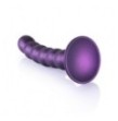 Dildo vaginale con ventosa a sfere Beaded G-Spot Dildo 5'' / 13 cm Metallic Purple