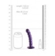 Dildo vaginale con ventosa a sfere Beaded G-Spot Dildo 5'' / 13 cm Metallic Purple