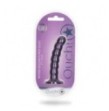 Dildo vaginale con ventosa a sfere Beaded G-Spot Dildo 5'' / 13 cm Metallic Purple