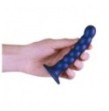 Dildo vaginale con ventosa a sfere Beaded G-Spot Dildo 5'' / 13 cm Metallic Blue