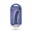 Dildo vaginale con ventosa a sfere Beaded G-Spot Dildo 5'' / 13 cm Metallic Blue