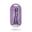 Dildo vaginale con ventosa Ultra Soft Curvy G-Spot Dildo 7''/17 cm Metallic Purple