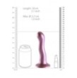 Dildo vaginale con ventosa Ultra Soft Curvy G-Spot Dildo 7''/17 cm Rose Gold