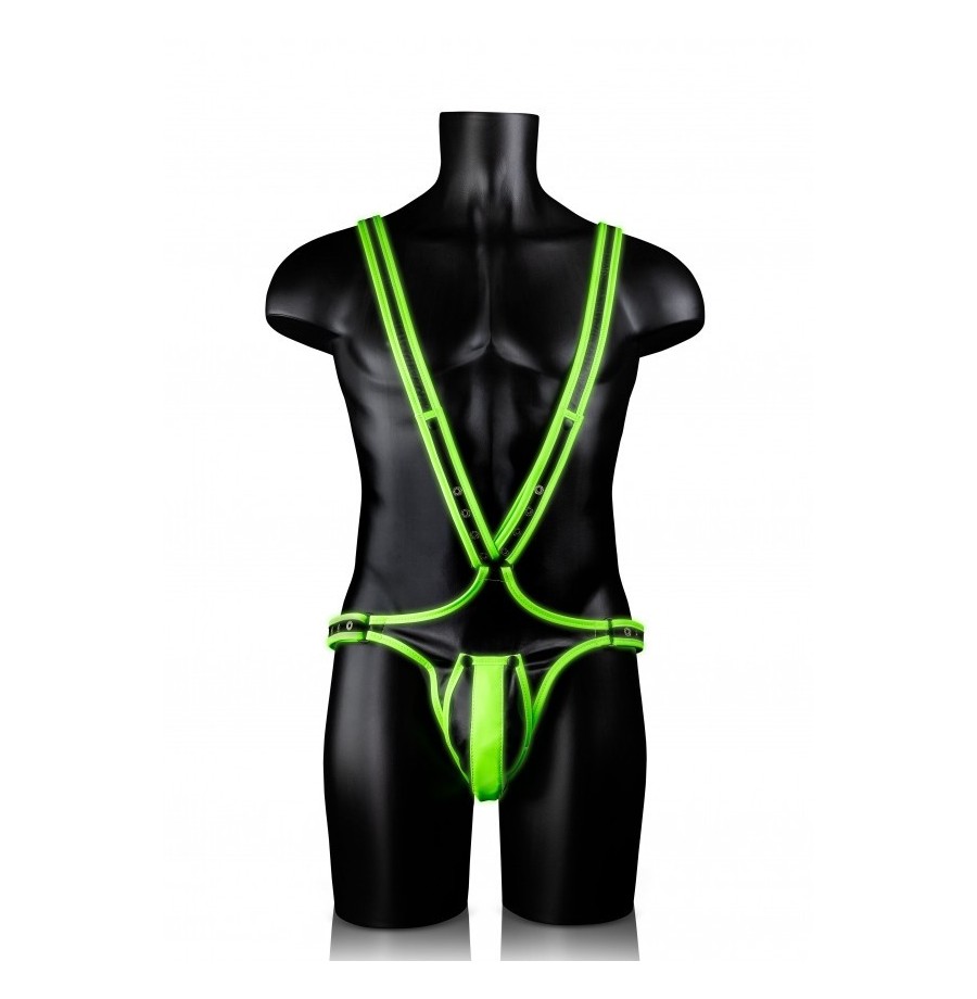 Body bondage Full Body Harness GitD Neon Green/Black