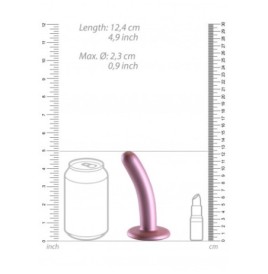 Dildo vaginale con ventosa Smooth G-Spot Dildo 5'' / 12 cm Rose Gol...