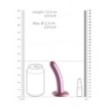 Dildo vaginale con ventosa Smooth G-Spot Dildo 5'' / 12 cm Rose Gold