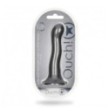 Dildo vaginale con ventosa Ultra Soft Curvy G-Spot Dildo 7''/17 cm Gun Metal