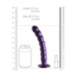 Dildo vaginale con ventosa a sfere Beaded G-Spot Dildo 8'' / 20,5 cm Metallic Purple