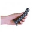 Dildo vaginale con ventosa a sfere Beaded G-Spot Dildo 5'' / 13 cm Gun Metal