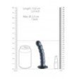 Dildo vaginale con ventosa a sfere Beaded G-Spot Dildo 5'' / 13 cm Gun Metal