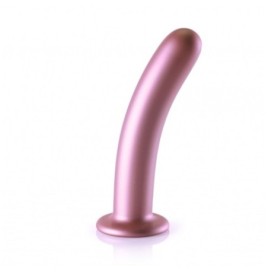 Dildo vaginale con ventosa Smooth G-Spot Dildo 7'' / 17 cm Rose Gol...