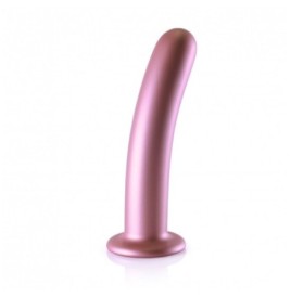 Dildo vaginale con ventosa Smooth G-Spot Dildo 7'' / 17 cm Rose Gol...