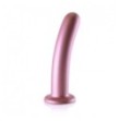 Dildo vaginale con ventosa Smooth G-Spot Dildo 7'' / 17 cm Rose Gold