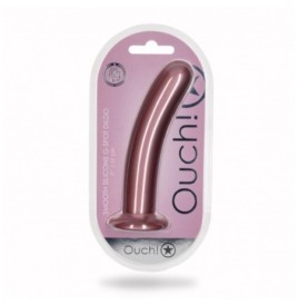 Dildo vaginale con ventosa Smooth G-Spot Dildo 7'' / 17 cm Rose Gol...