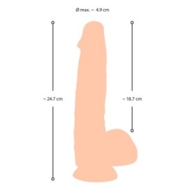 Fallo realistico maxi con ventosa Dildo with moveable Skin 24.7 cm ...