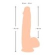 Fallo realistico maxi con ventosa Dildo with moveable Skin 24.7 cm