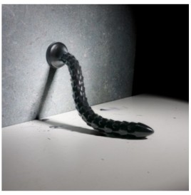 Fallo anale con ventosa Scaled Anal Snake 12''/ 30 cm Black - Sex T...