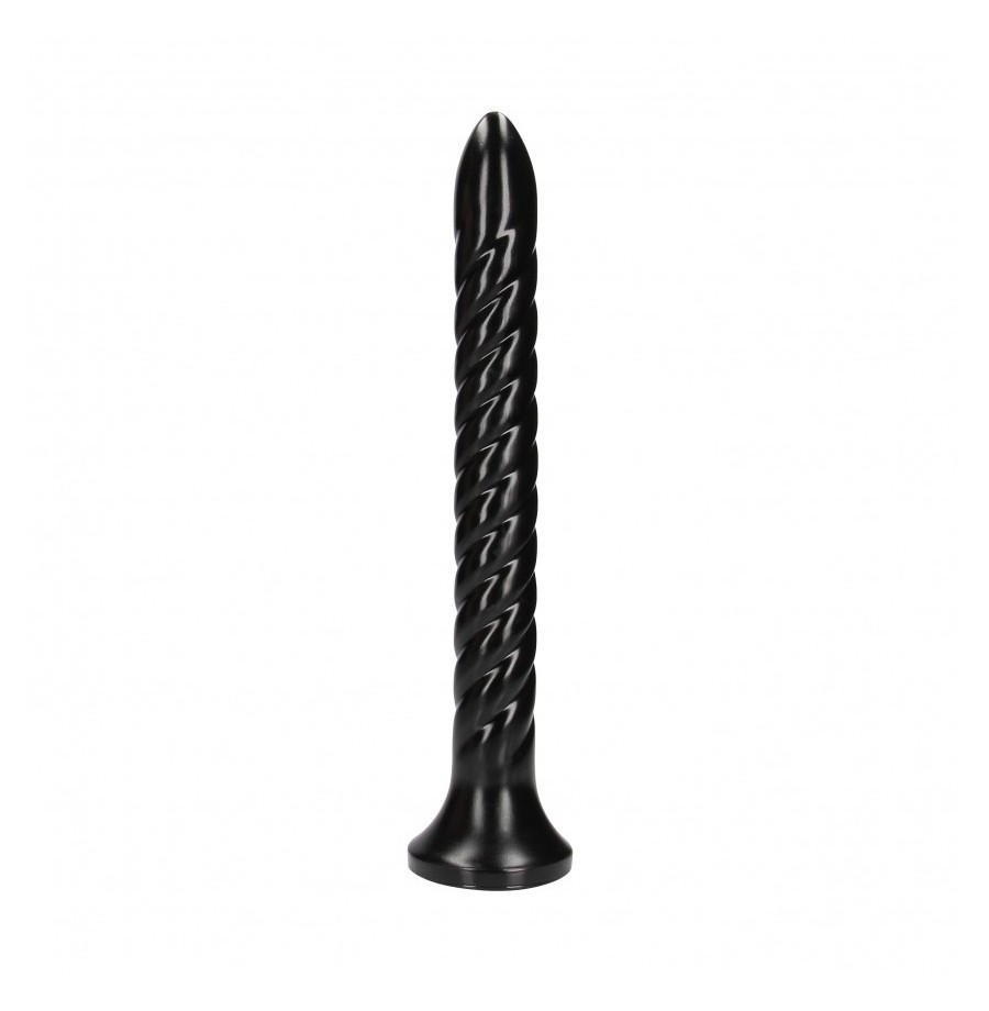 Fallo anale con ventosa Swirled Anal Snake 12''/ 30 cm Black