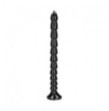 Fallo anale con ventosa Stacked Anal Snake 16''/ 40 cm Black