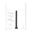 Fallo anale con ventosa Stacked Anal Snake 16''/ 40 cm Black