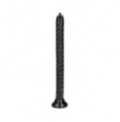 Fallo anale con ventosa Swirled Anal Snake 16''/ 40 cm Black