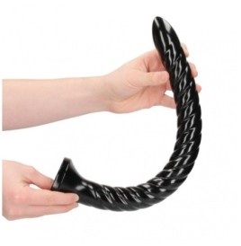 Fallo anale con ventosa Swirled Anal Snake 16''/ 40 cm Black - Sex ...