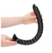 Fallo anale con ventosa Swirled Anal Snake 16''/ 40 cm Black