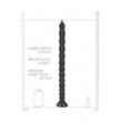 Fallo anale maxi Stacked Anal Snake - 20''/ 50 cm - Black