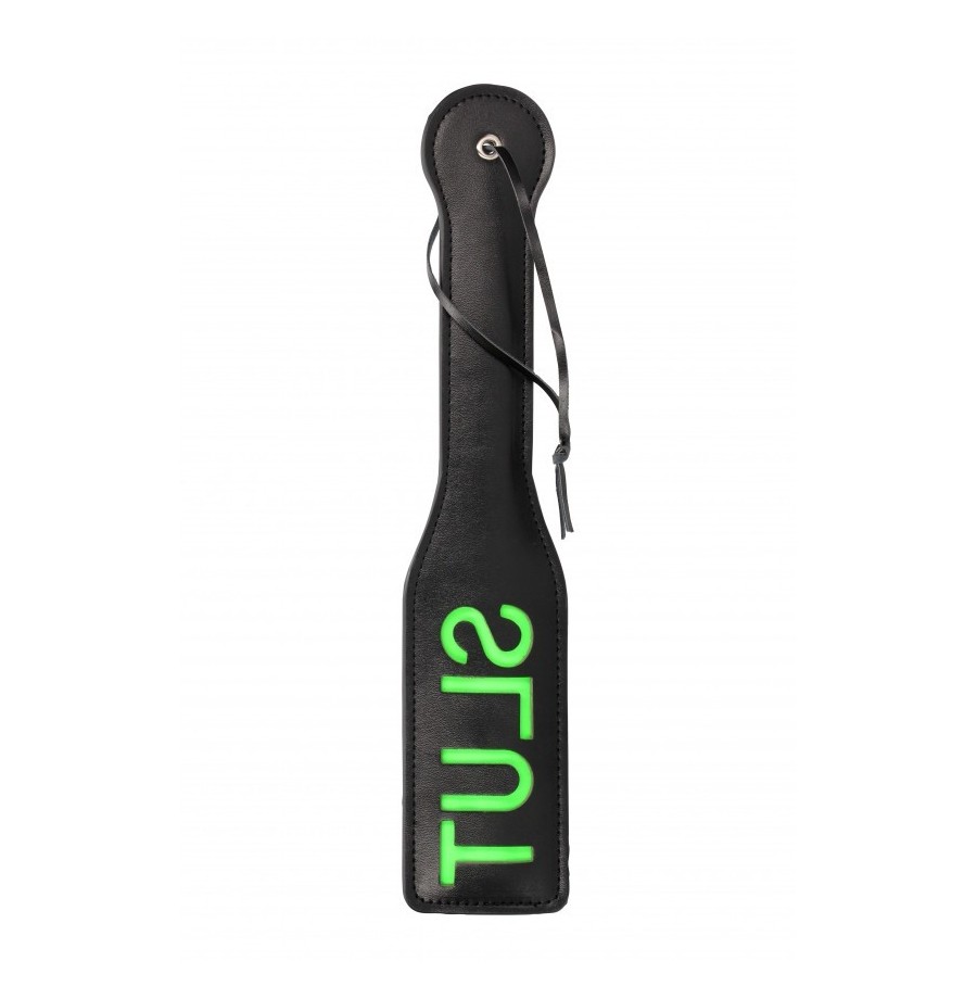 Sculacciatore 'Slut'' Paddle Glow in the Dark