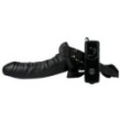 Vibratore cavo indossabile easy rider strap-on black