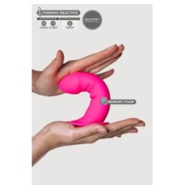 Dildo con ventosa Hitsens 2 Fucsia - Falli Dildo Sessuali - Sexy Sh...