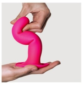 Dildo con ventosa Hitsens 4 Fucsia - Falli Dildo Sessuali - Sexy Sh...