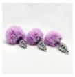 Plug anale con coda Metal Anal Fluffy Twist Plug S purple